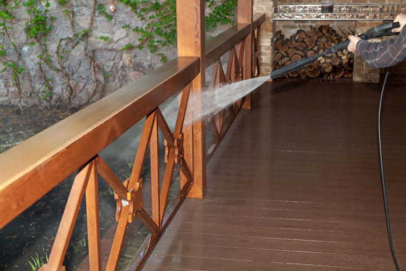 Finished Porch Stairs in Optimal Conditions